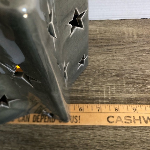 Rustic Star Lantern with Battery Operated Candle - Picture 13 of 13